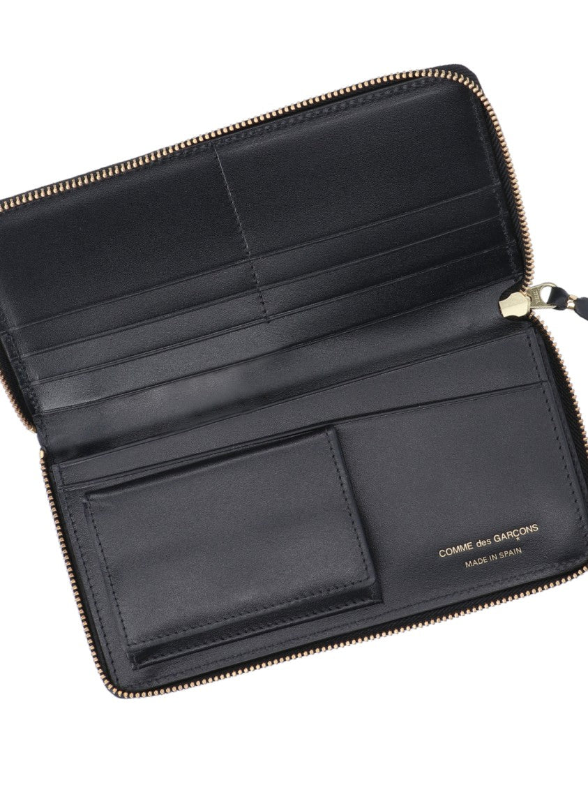 Comme Des Garçons Black Logo Leather Wallet