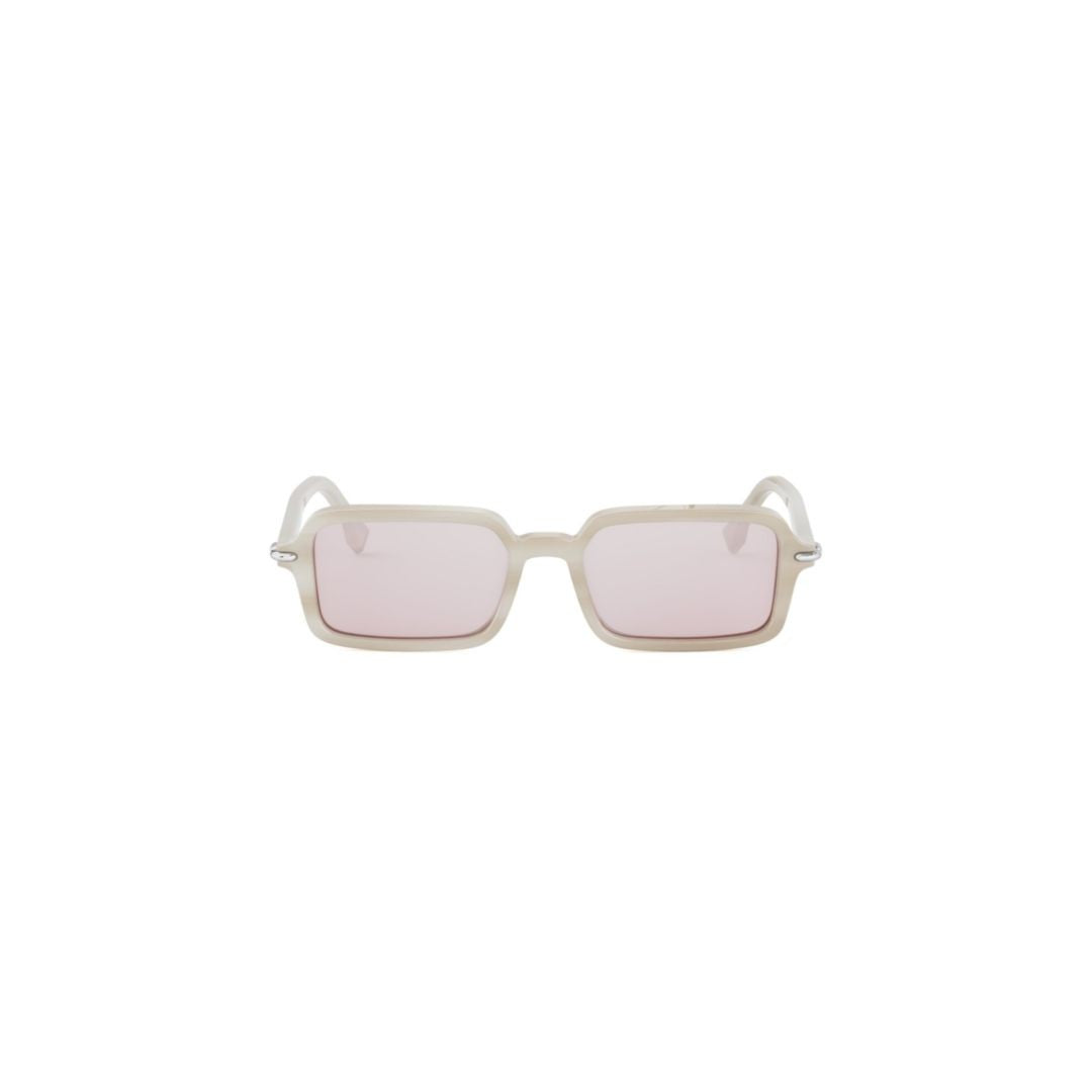 Fendi Fe40174i Translucent Acetate Rectangular Sunglasses