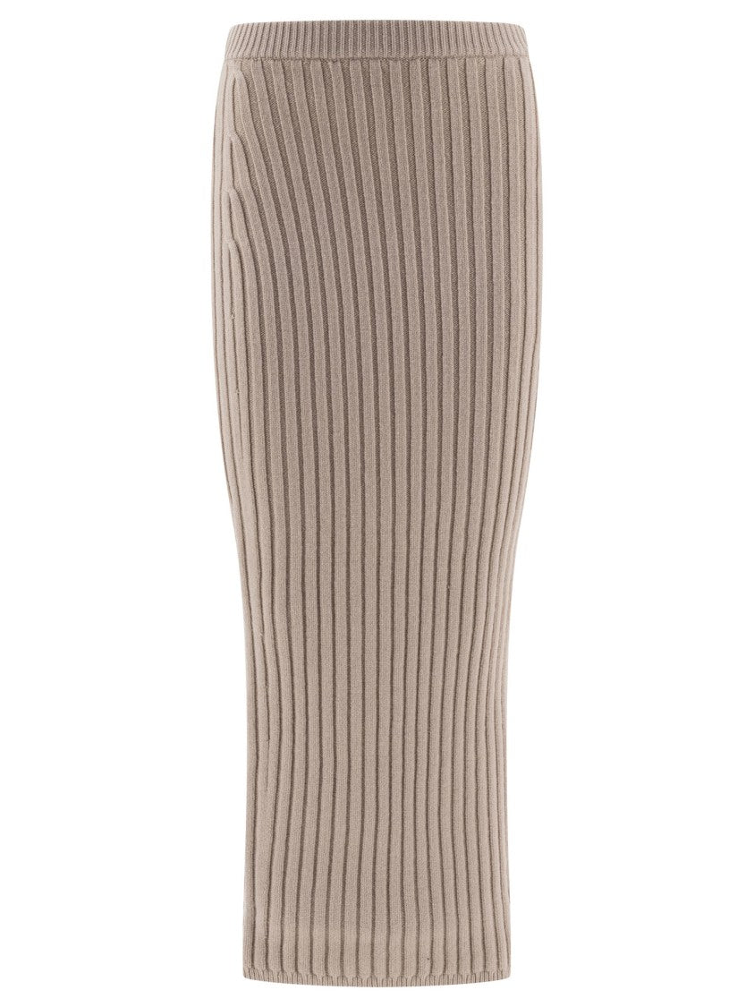 Max Mara Wool And Cashmere Knit Skirt