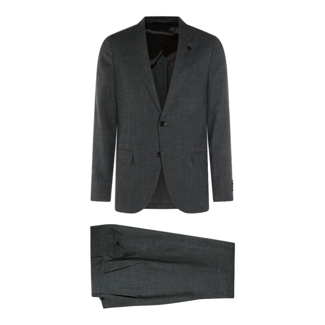 Lardini Tailored Anthracite Blazer And Trousers Set