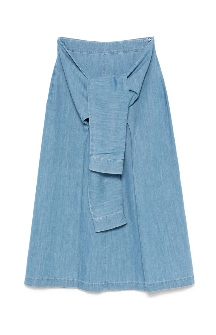 Fabiana Filippi Maxi Skirt With Tied Waist Detail