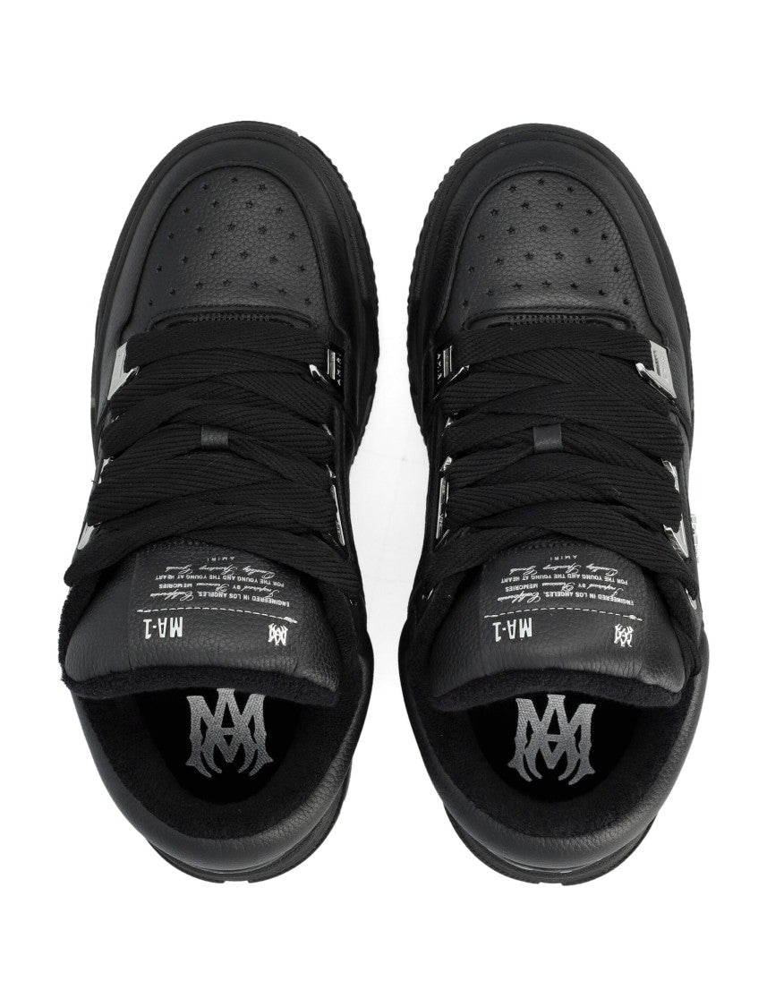 Amiri Black Metallic Ma-1 Metallic Low-Top Sneakers