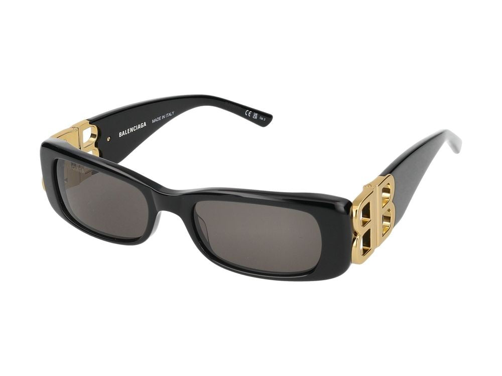 Balenciaga Sunglasses Bb0096s 001 Black Gold Grey 51/18/130