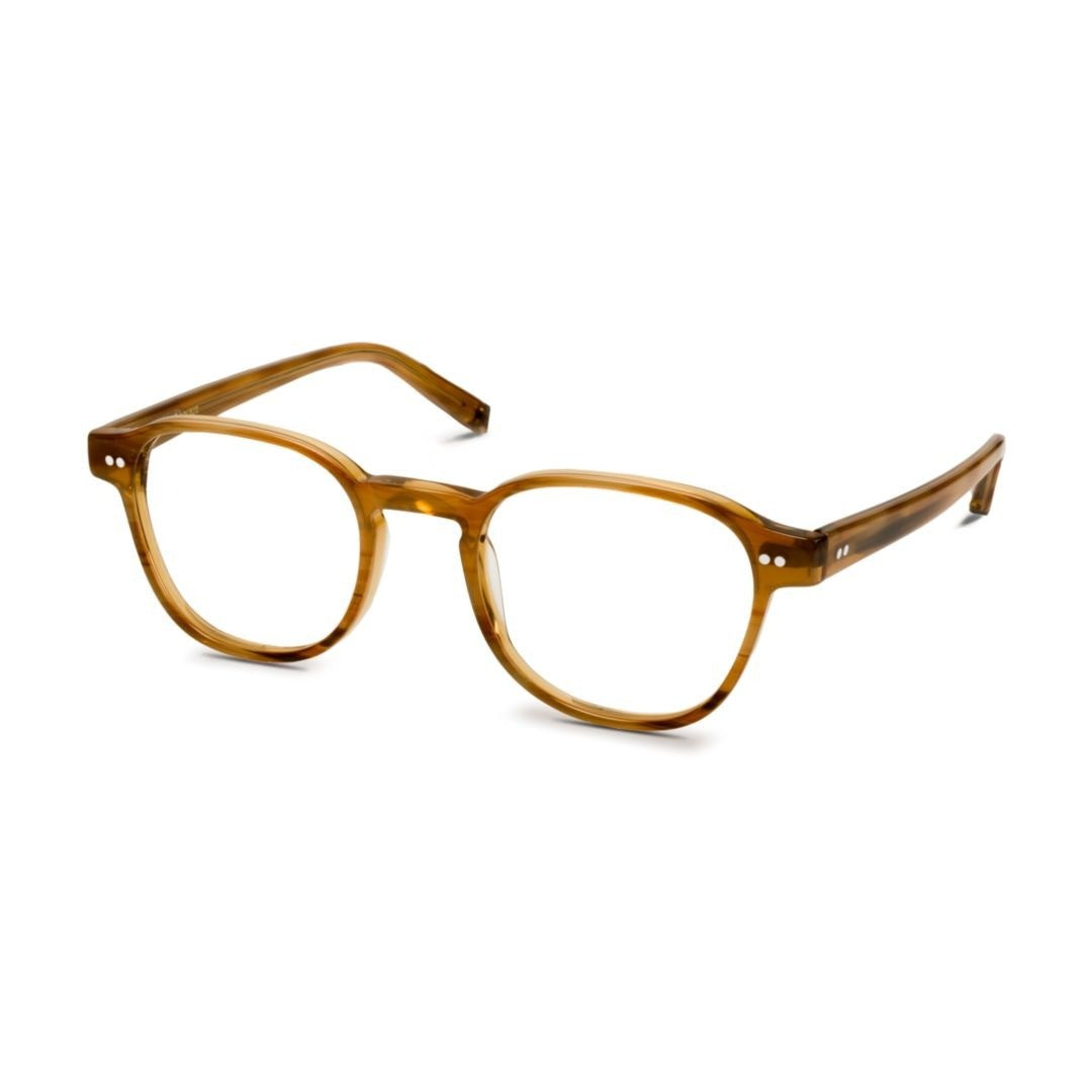 Moscot Sp-Art-O Arthur Rounded Square Tortoiseshell Eyeglasses With Metal Accents