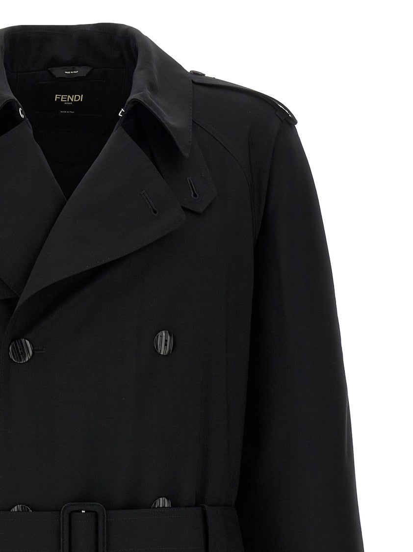Fendi Wool Trench Coat