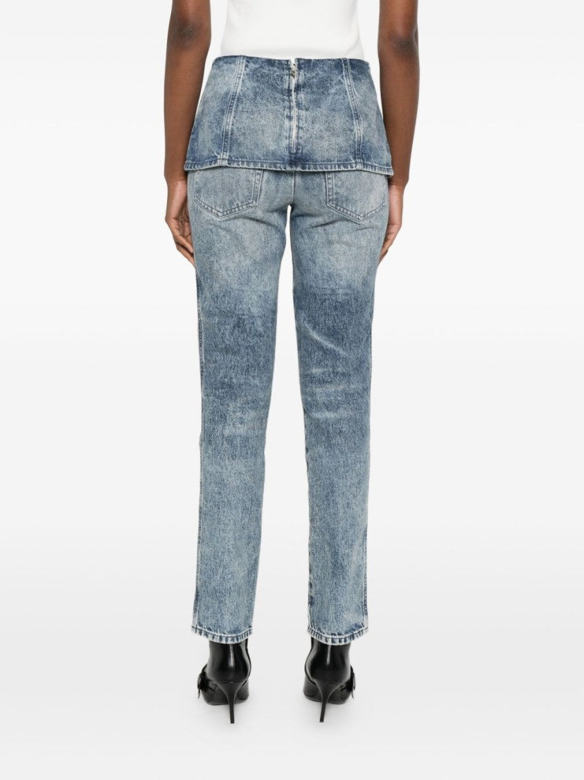 Diesel Light Blue Acid Wash Jeans