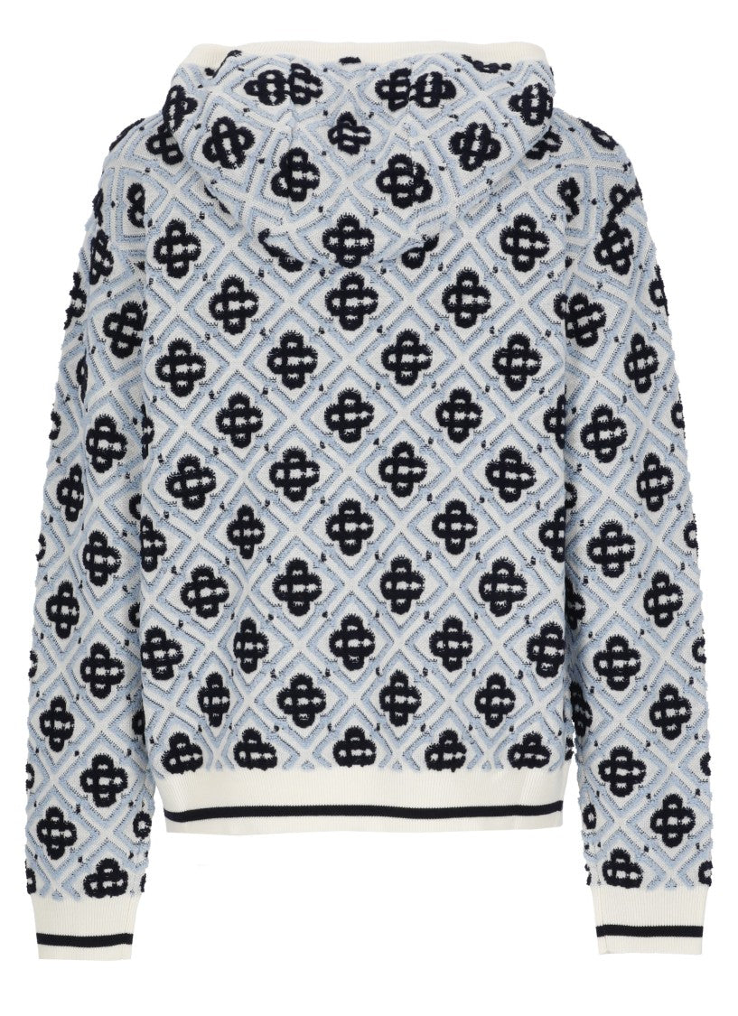 Casablanca Multicolor Monogram Zip Hoodie