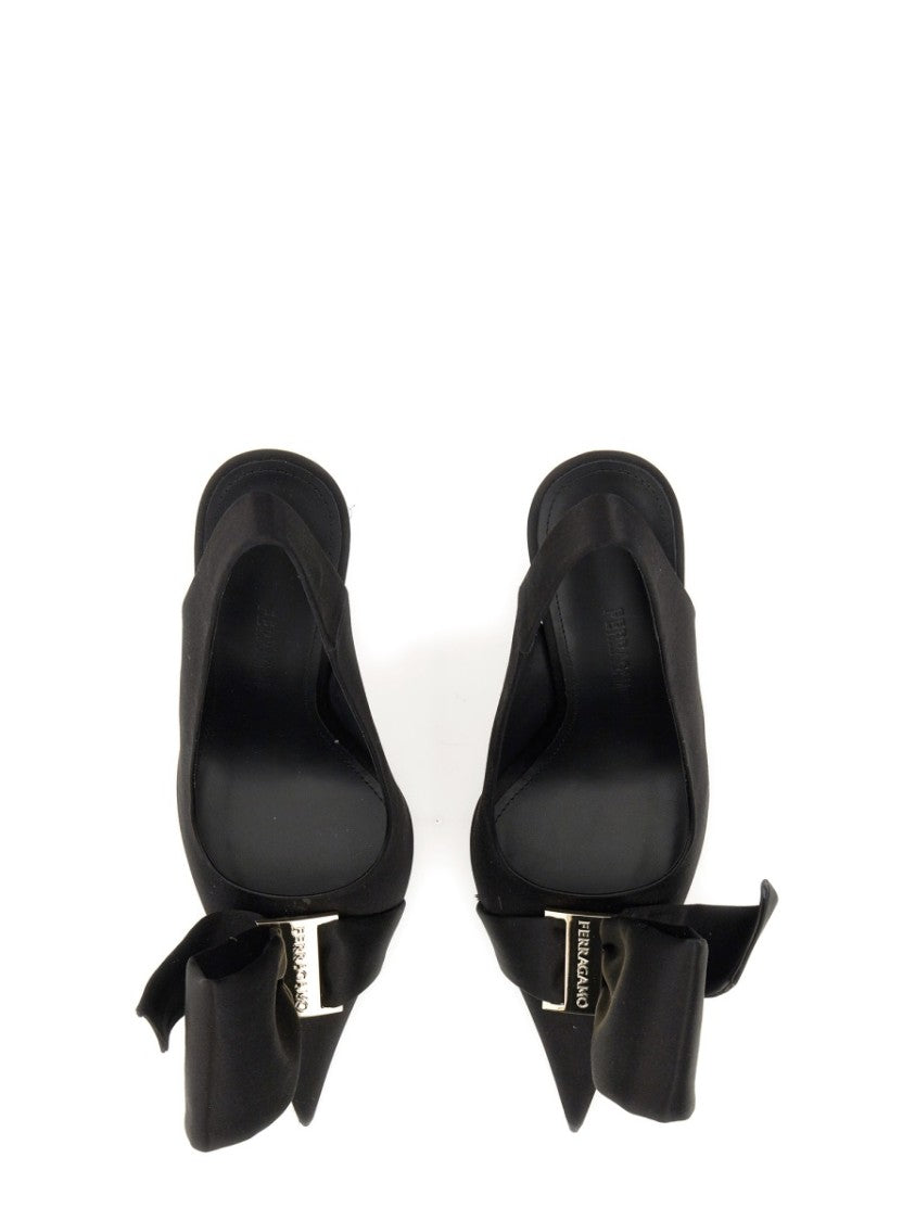 Ferragamo Asymmetrical Bow Sandal