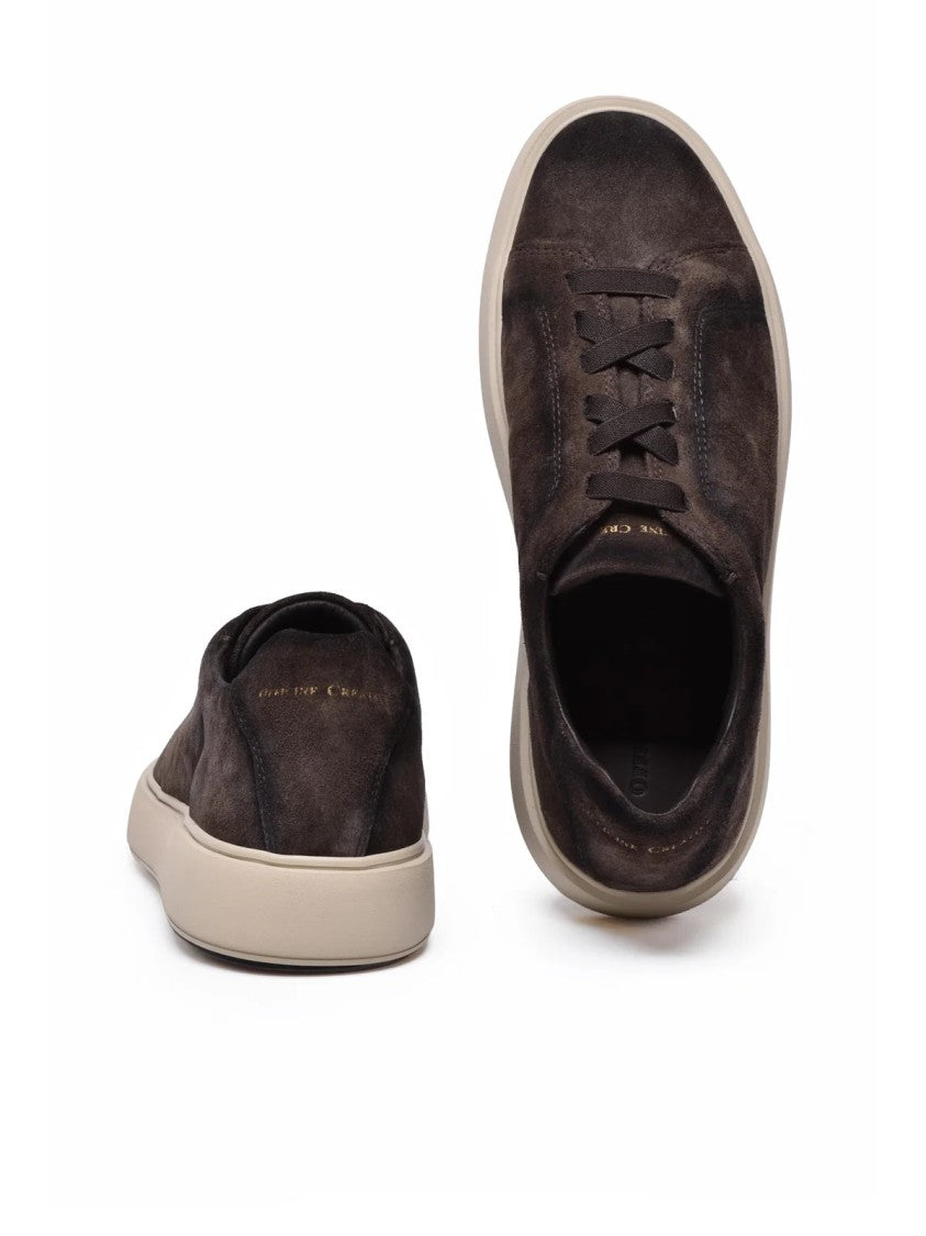 Officine Creative Brown Suede Casual Sneakers