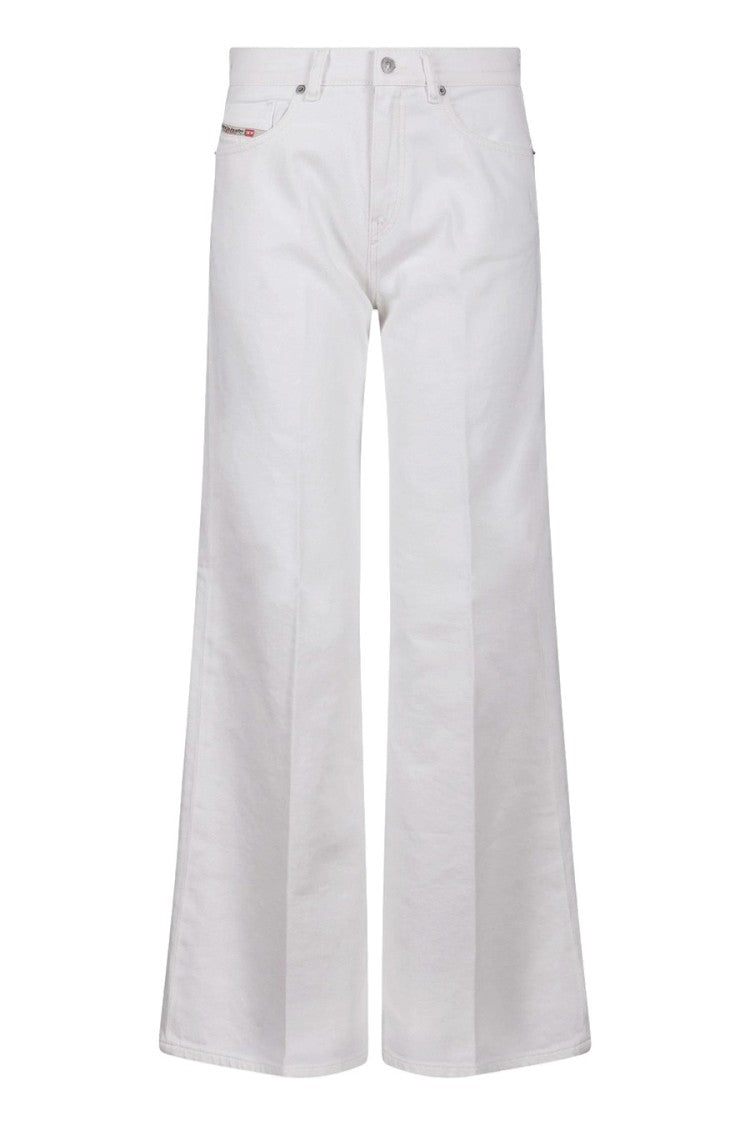 Diesel White Cotton Jeans
