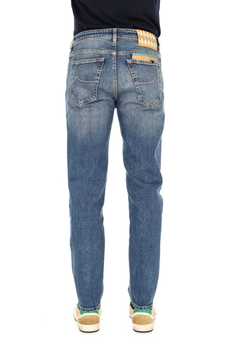 Jacob Cohen Geometric Horsehair Label Comfort Jeans