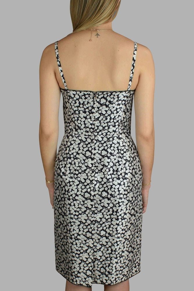 Dolce & Gabbana Strappy Mini Dress With Floral Pattern