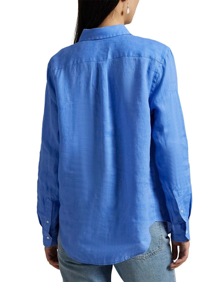 Polo Ralph Lauren Classic-Fit Linen Shirt With Embroidered Detail