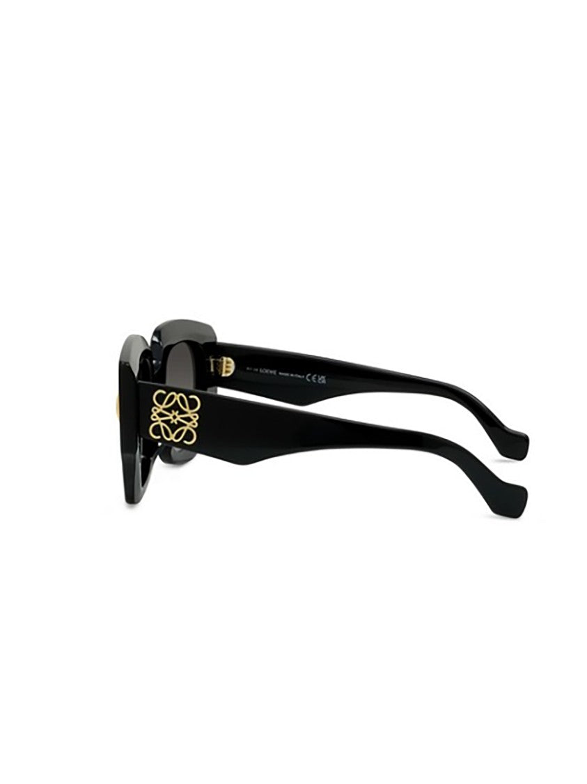Loewe Black Lw40129u Rectangular Gold Sunglasses