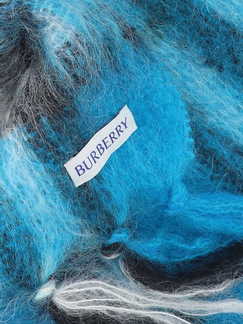 Burberry "Check" Scarf – Blue