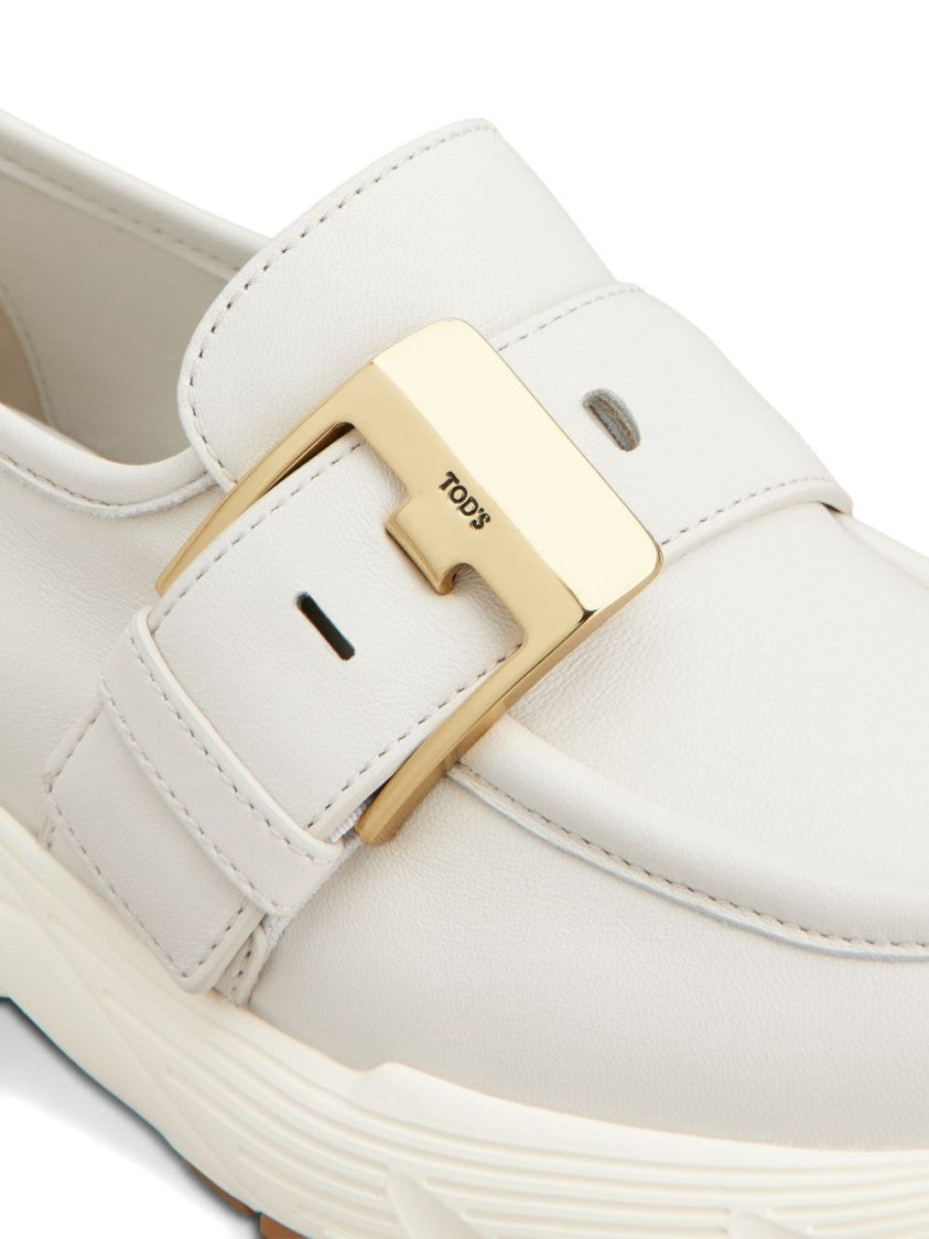 Tod's Slip-On Sneakers With Gold-Tone Buckle