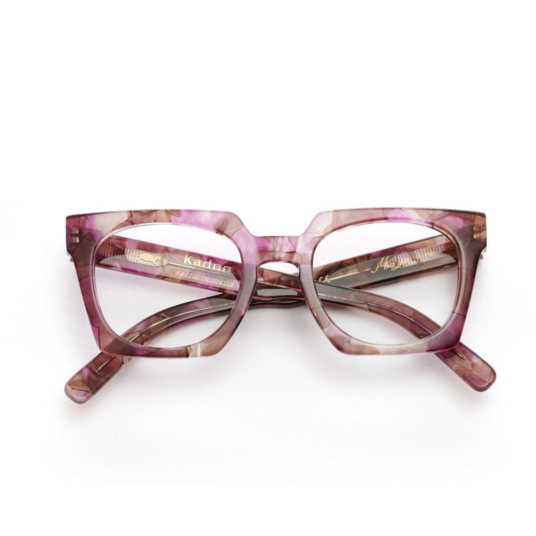 Kador Maya Oversized Square Frame Sunglasses With Marbled Finish