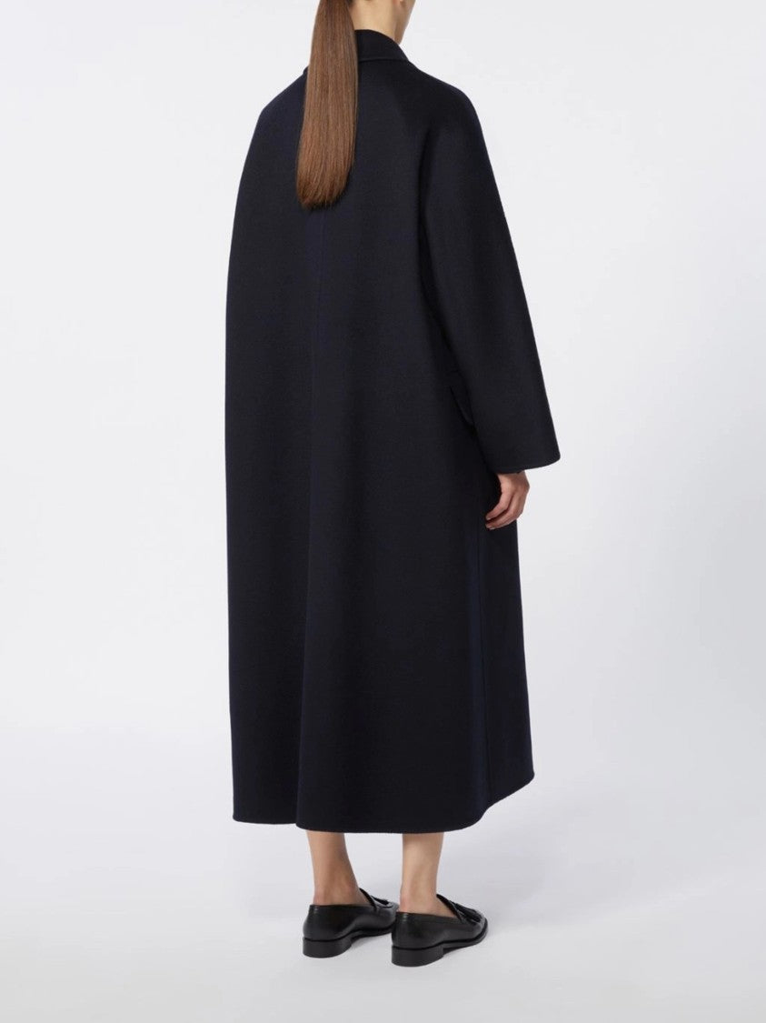 Max Mara Black Mxmcesto Mid-Length Belted Wool Coat