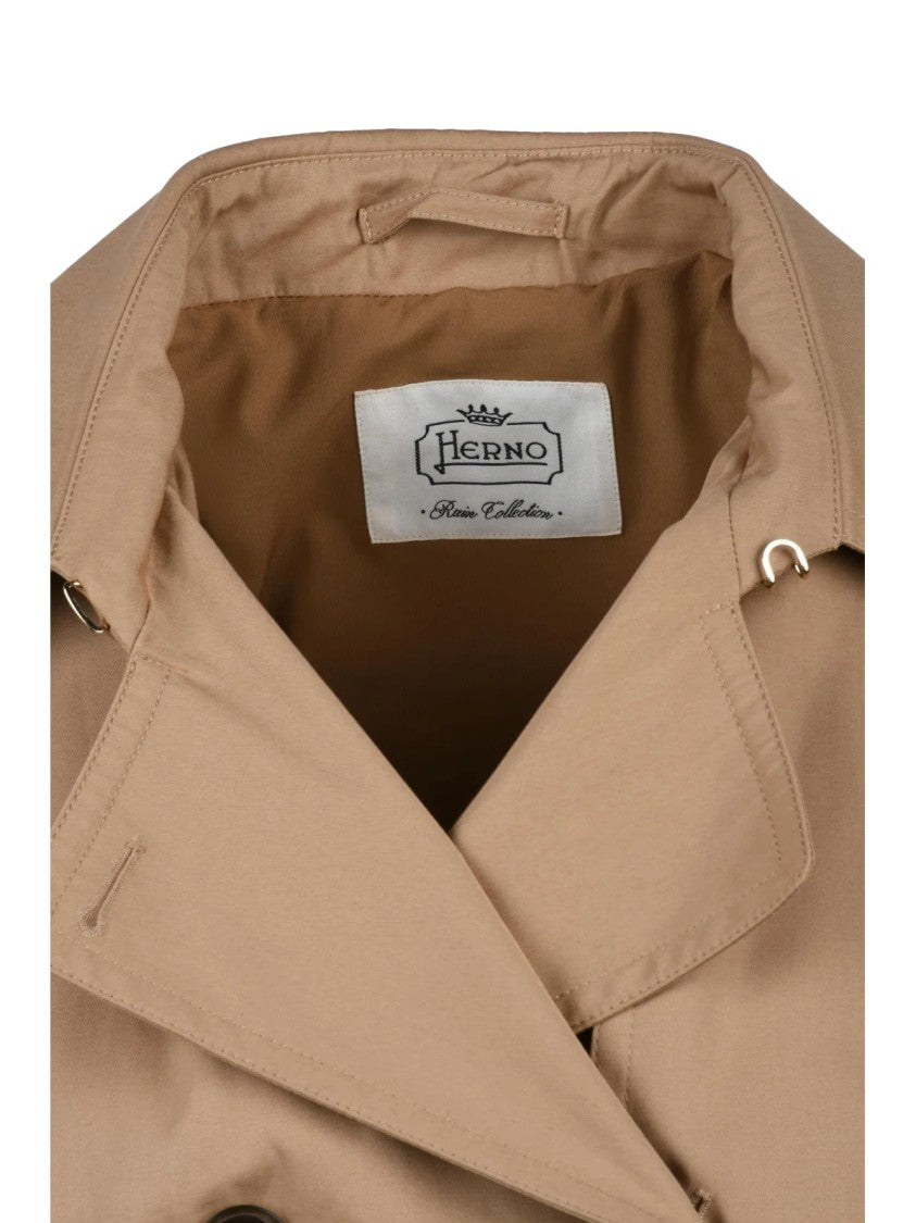 Herno Short Brown Trench Coat
