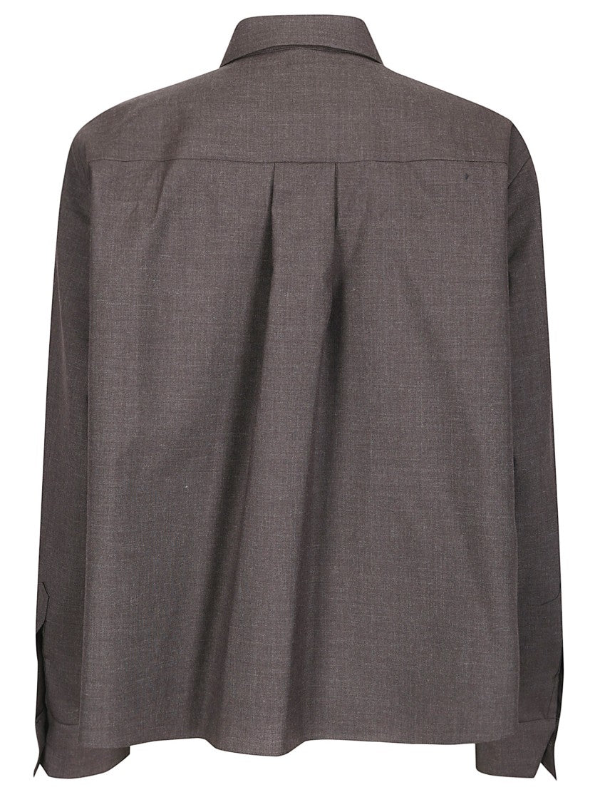 Sacai Suiting X Sequin Embroidery Shirt