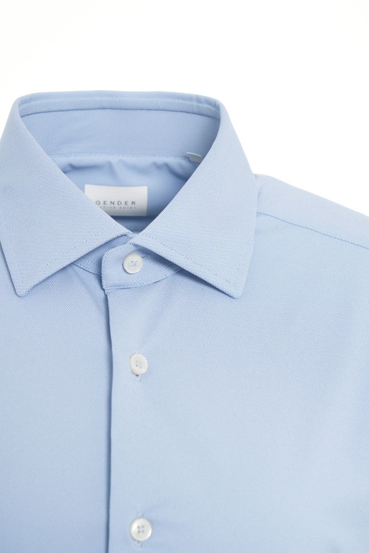 Gender Long Sleeve Tailored Shirt With Pointed Collar