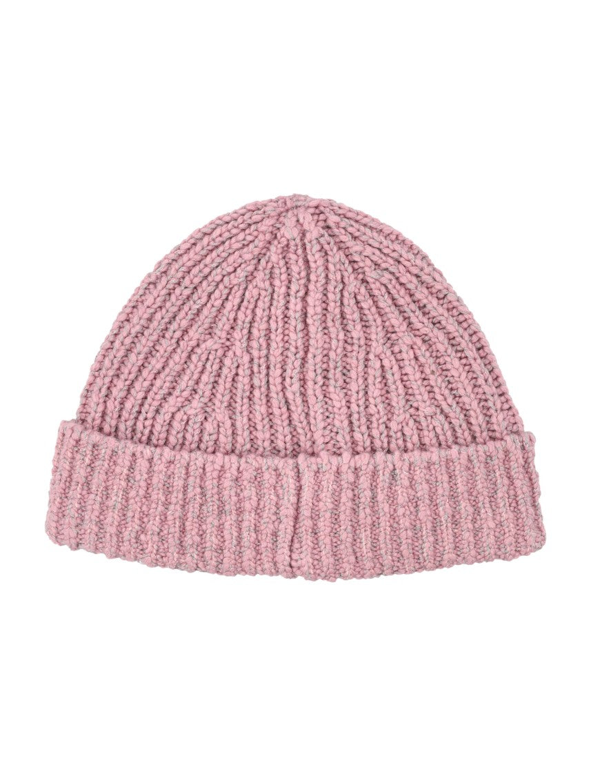 Stone Island Mouliné Wool Beanie With Compass Logo