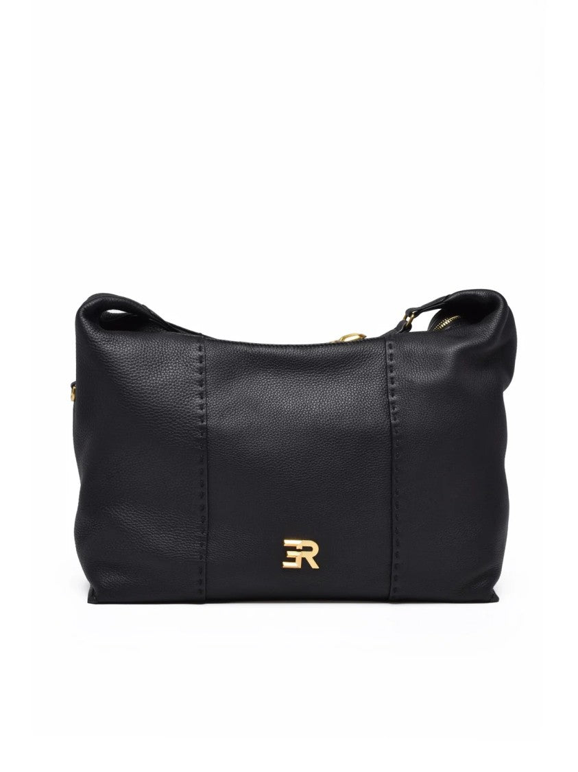 Ermanno Firenze Arabella Shoulder Bag In Soft Textured Bovine Leather