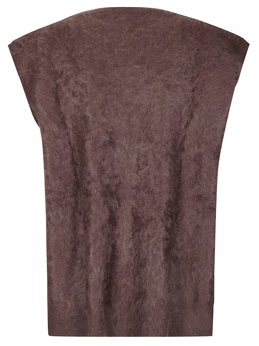 Absolut Cashmere Sleeveless Cashmere Cardigan With Deep V-Neck