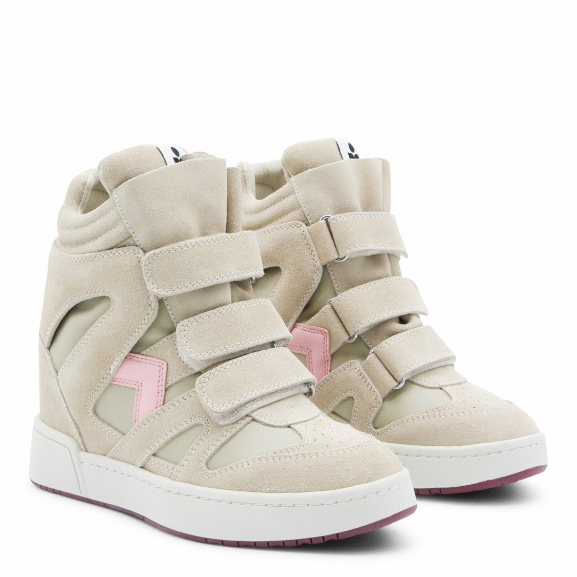 Isabel Marant Sculpted Sole Sneakers With Smooth Upper