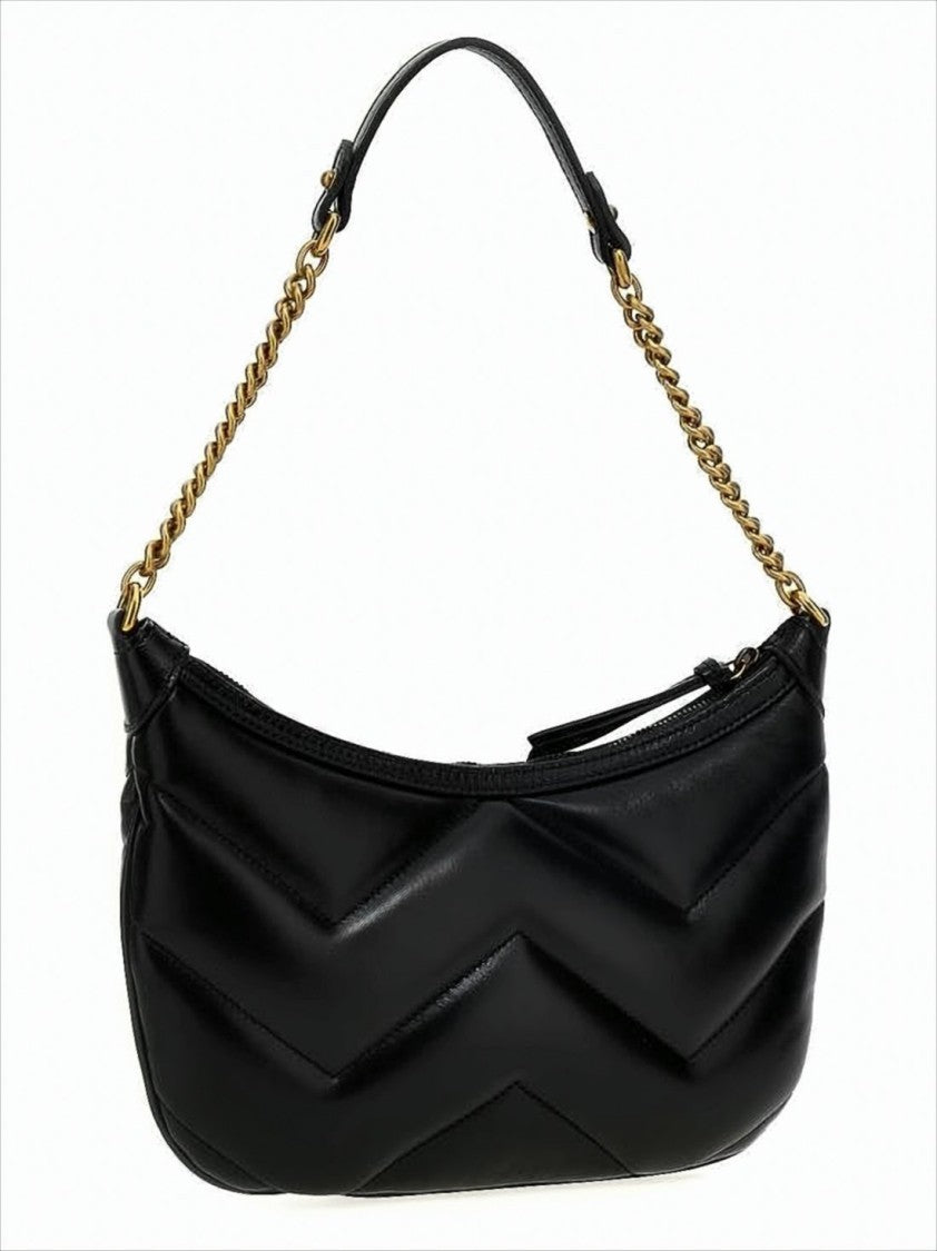Gucci Chevron-Quilted Leather Shoulder Bag