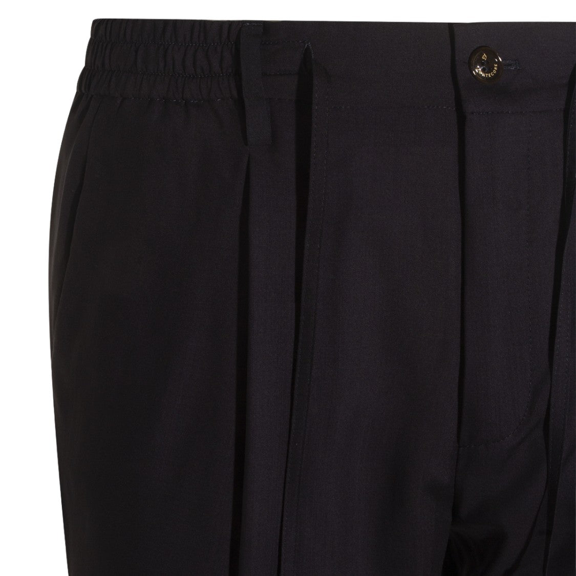 Montecore Tailored Blue Trousers With Elasticated Waistband