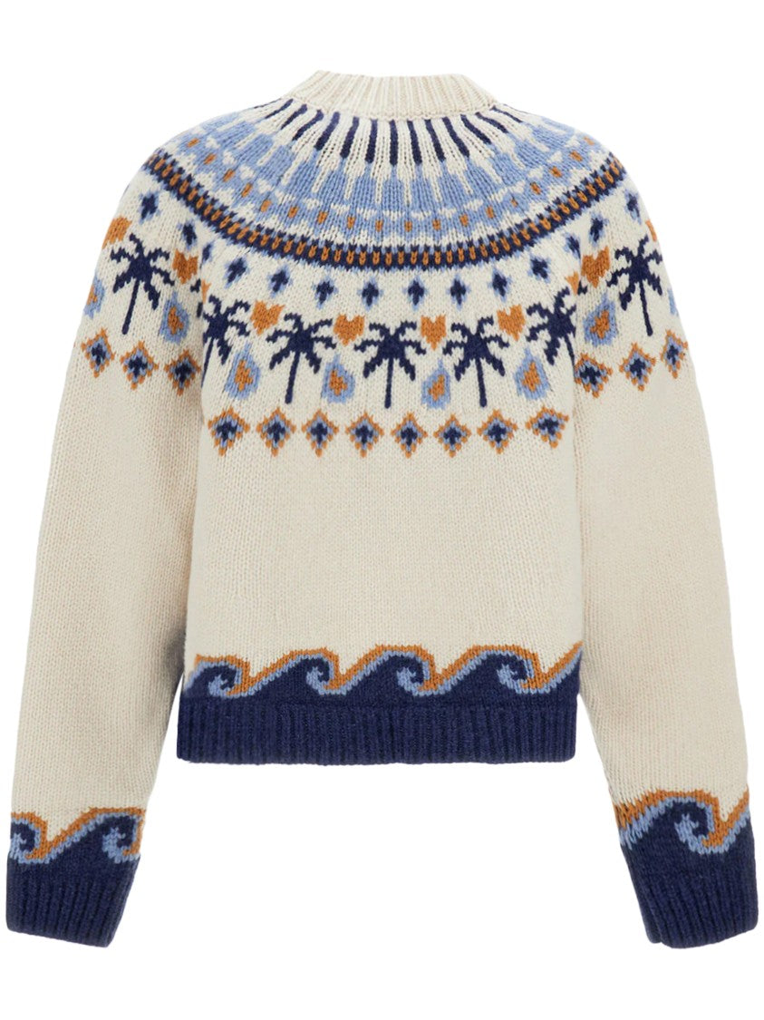 Alanui Sweet Winter Patterned Knitted Sweater