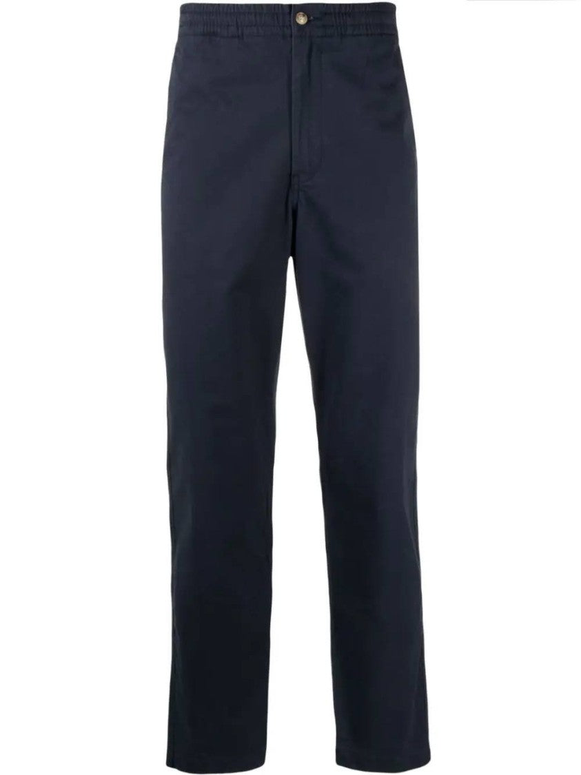 Polo Ralph Lauren Mid-Rise Straight Pants With Tailored Fit In Deep Navy