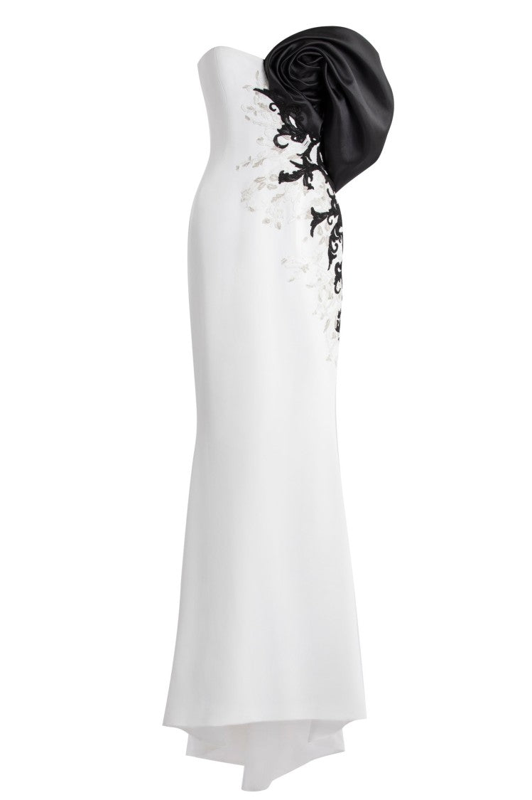 Saiid Kobeisy Crepe Straight Fit Dress