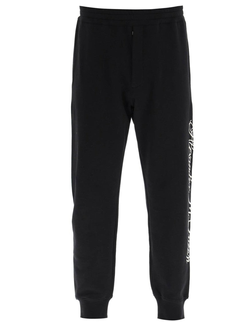 Alexander Mcqueen Logo Cotton Pants
