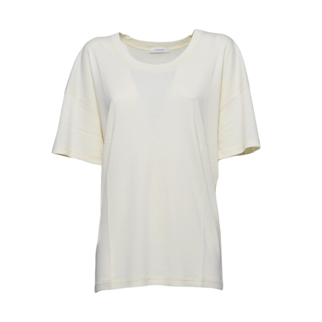 Lemaire Cream Jersey Cotton T-Shirt