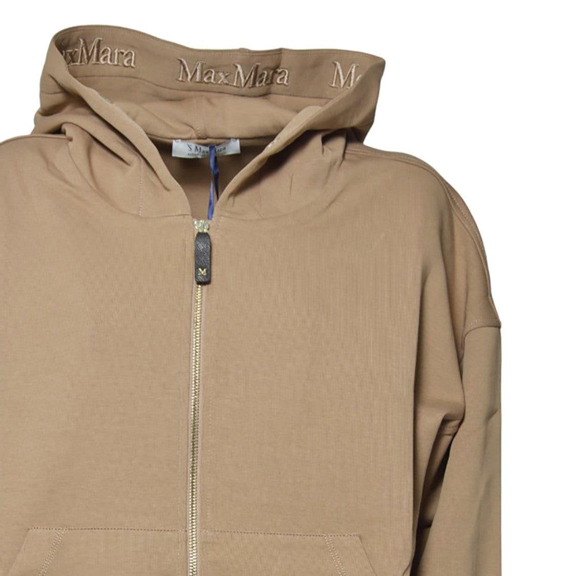 Max Mara Relaxed-Fit Hoodie With Full Zip Closure And Subtle Logo