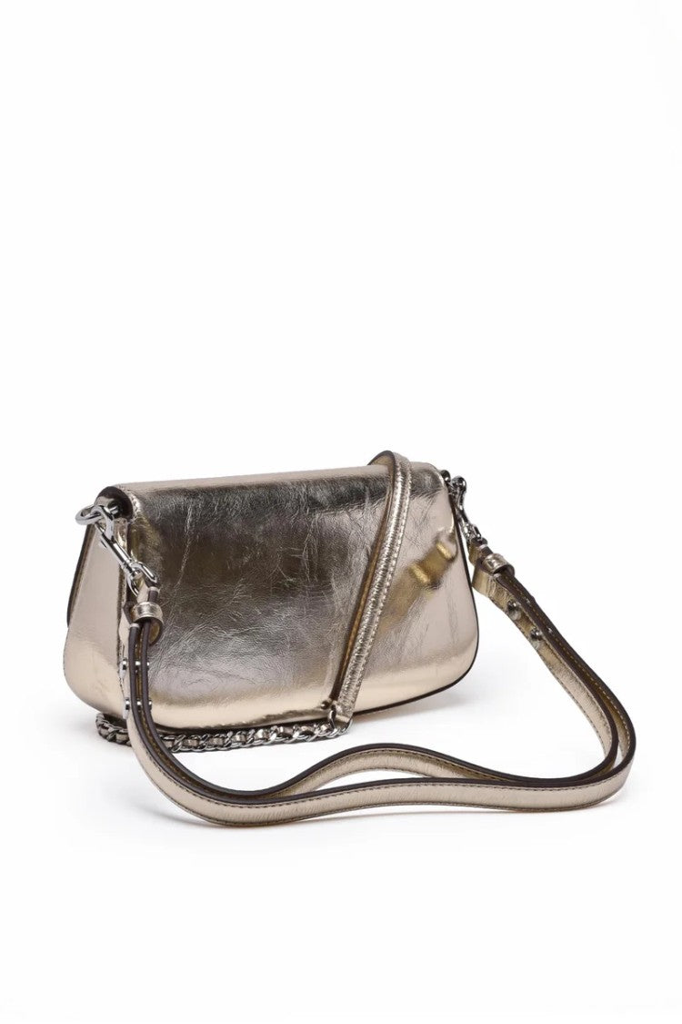 Tory Burch Britten Metallic Shoulder Bag - Gold