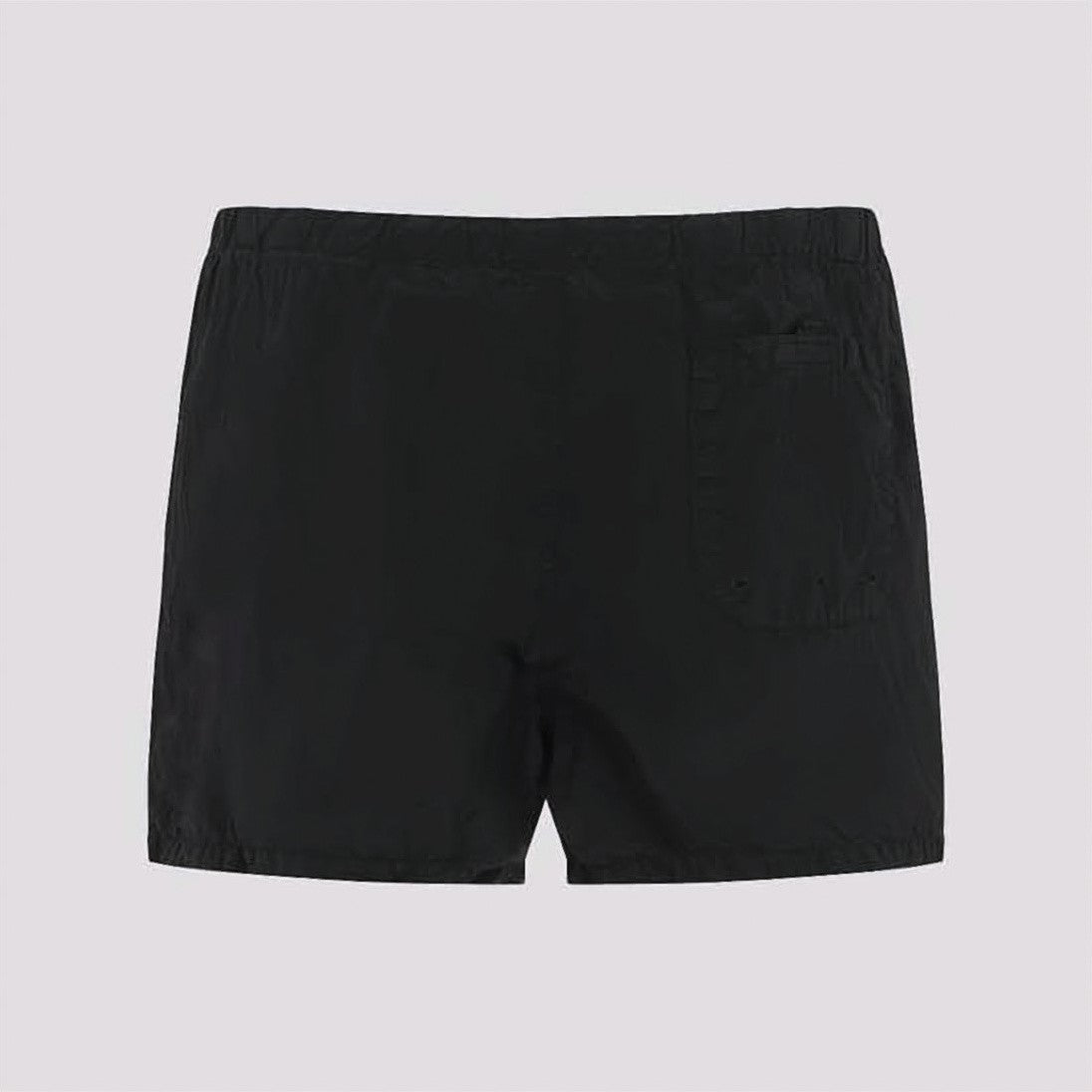 Stone Island Black Lightweight Polyamide Mid-Length Swim Shorts