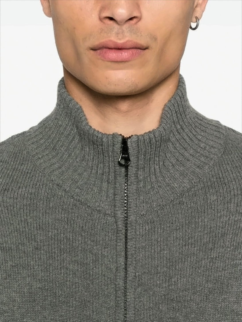 C.P. Company Ribbed Collar Zip-Up Knitwear