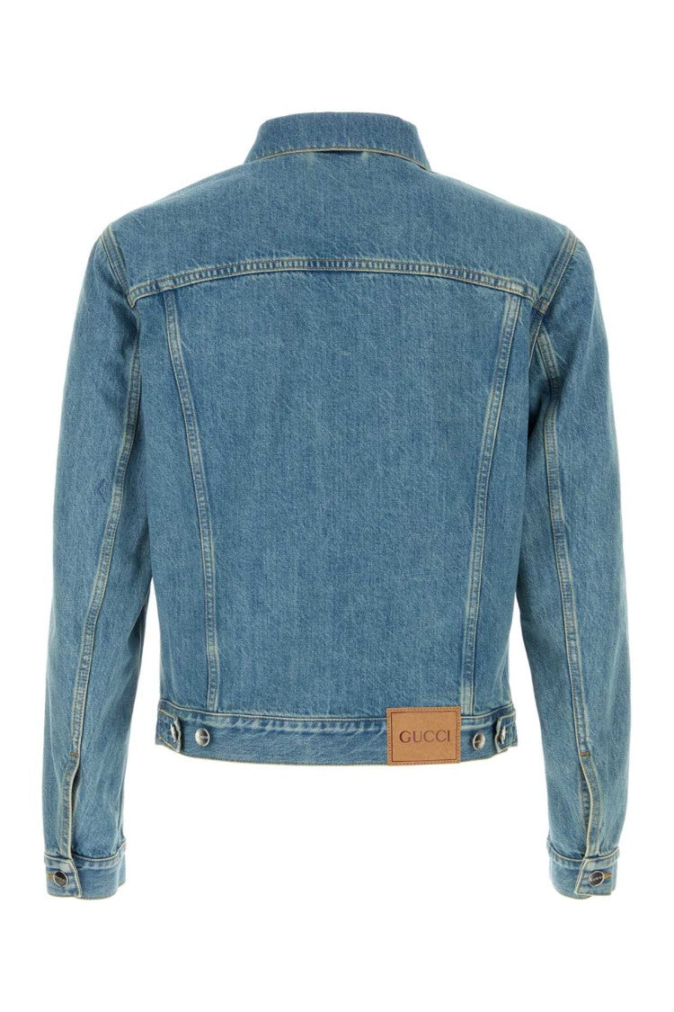 Gucci Vintage Blue Wash Denim Jacket