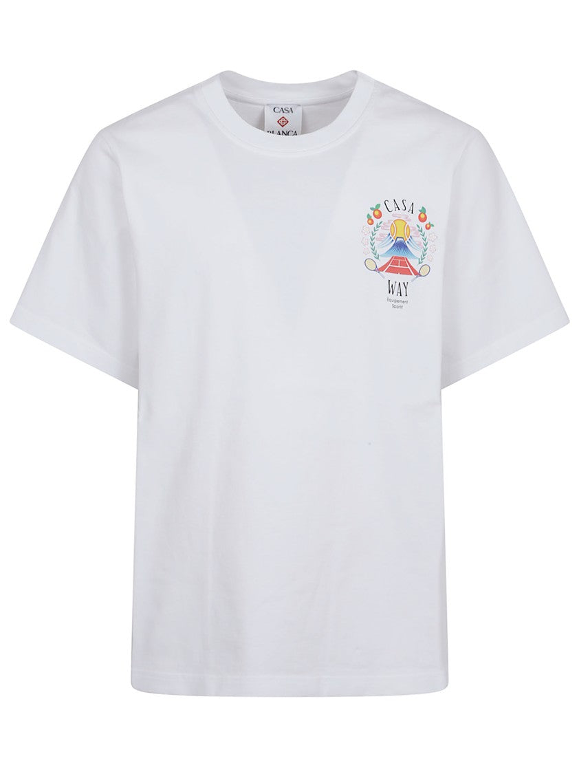 Casablanca Relaxed Fit Organic Cotton T-Shirt