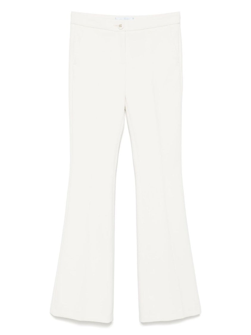 Blugirl Wide Leg Trousers With Button And Zip Fastening