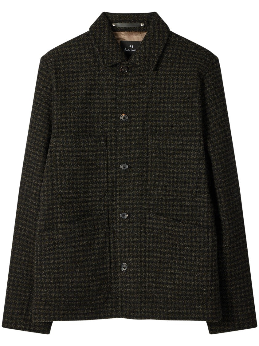 Paul Smith Dogtooth Wool-Blend Chore Jacket