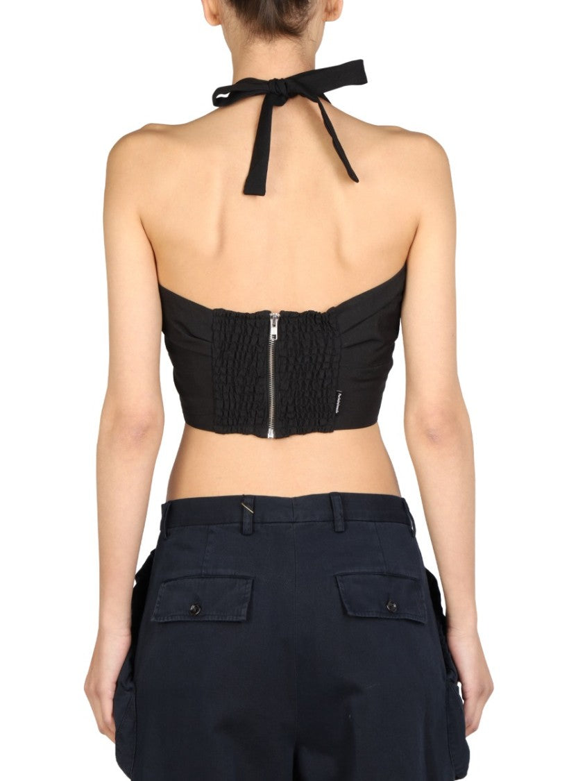 1/Off Cross Strap Top