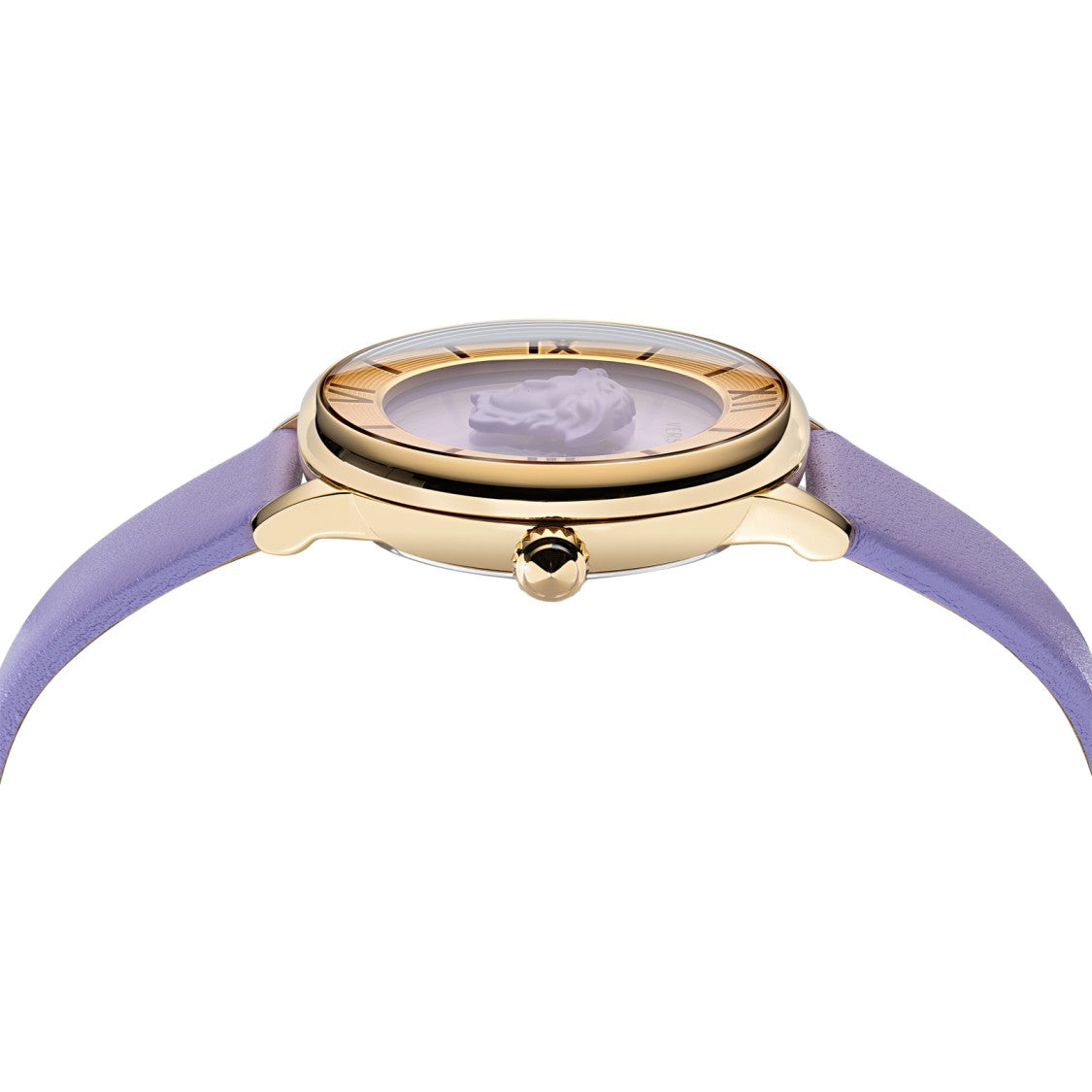 Versace Analog Quartz Watch With 3D Medusa And Yellow-Gold Finish