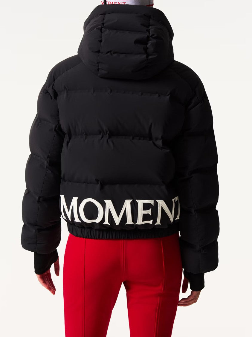 Perfect Moment Black Moments Quilted Nylon Ski Jacket