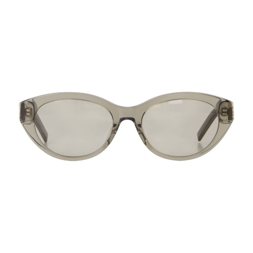 Saint Laurent Brown Acetate Sunglasses With Classic Design