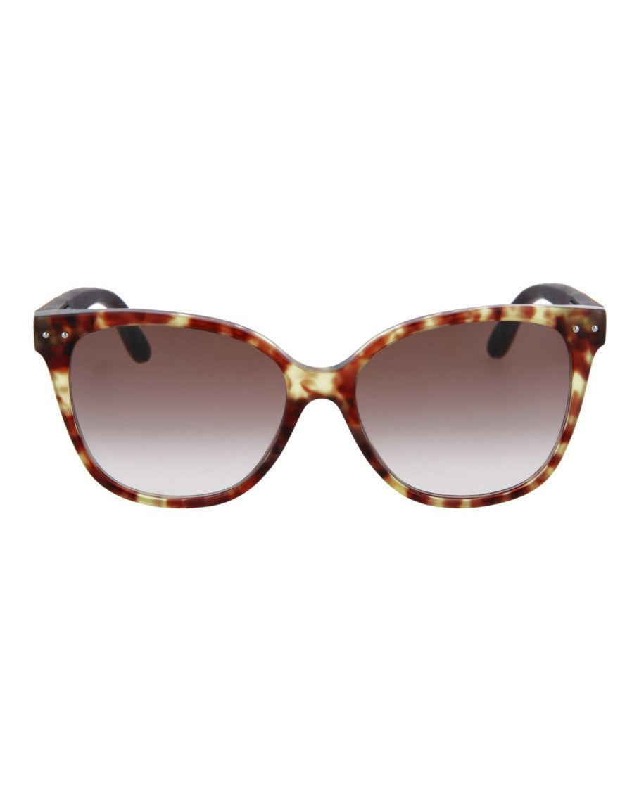 Bottega Veneta Square-Frame Rubber Sunglasses