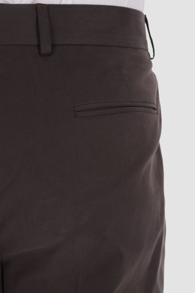 Zegna Cashco Cotton-Cashmere Trousers